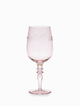 Jolie Fleur Crystal Wine Glasses Pink by Zjoosh